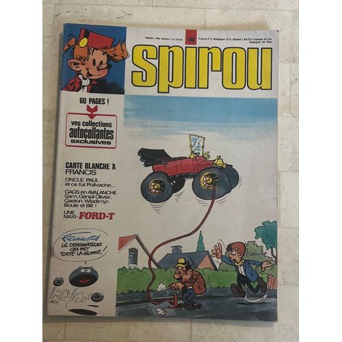 Spirou Hebdo N°1.852 - 36e Année - La Ford T | Natacha | Bug 30 | Boule & Bill 