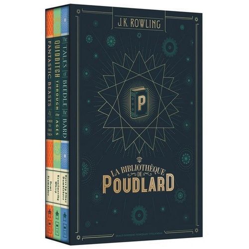 La Bibliothèque De Poudlard - Coffret En 3 Volumes : Le Quidditch À Travers Les Âges - Les Animaux Fantastiques - Les Contes De Beedle Le Barde