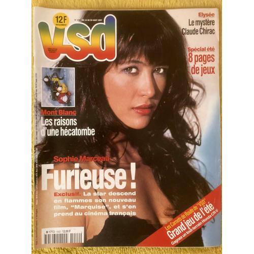 Vsd N 1042 (14/08/97) - Sophie Marceau Vs Véra Belmont Dans "Marquise" - Claude Chirac - Lady Diana & Dodi - Le Gourou Soros - Johnny Hallyday & La Lorada...