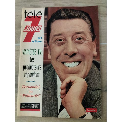 Télé 7 Jours 416 Fernandel Marlène Jobert Canard Saturnin Eva Rota Di San Pellegrino