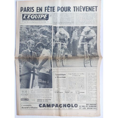 Journal L'équipe Du 21 Juillet 1975