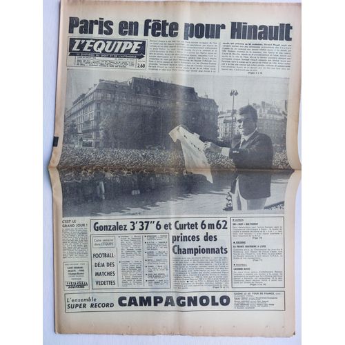 Journal L'équipe Du 24 Juillet 1978