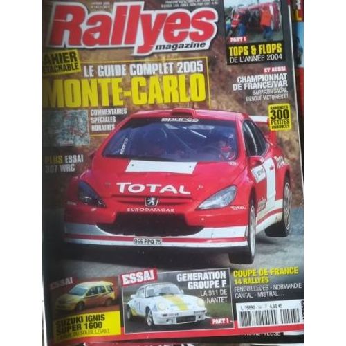 Rallyes Magazine 144 De 2005 Suzuki Ignis S1600 Peugeot 307 Wrc Et Porsche 911 Sc,Bilan Wrc,Var,Reunion