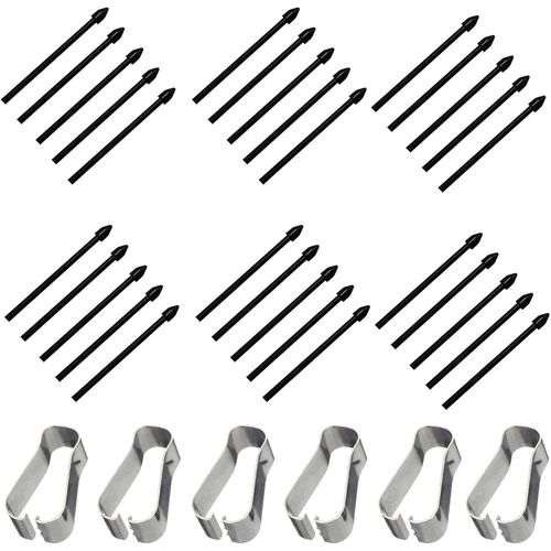 30 Pièces Embouts De Rechange S Pen Pour Samsung Galaxy Tab Galaxy S6/ S6lite/S7/S8/S9/Note10/Note20 /Note10+/Note20 Ultra/S21u/S22u/S23u Ultra Toucher Stylet S Pen Tips Nibs (Noir)