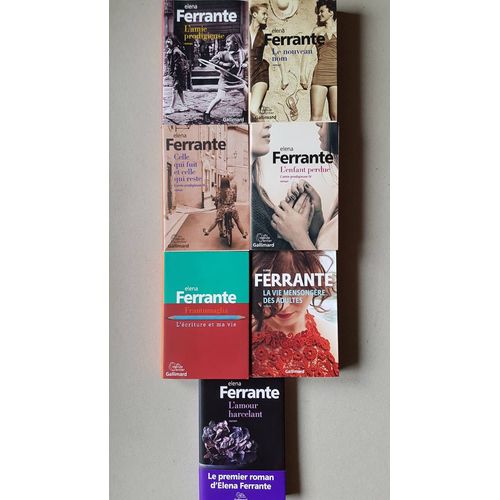Elena Ferrante - Lot De 7 Livres