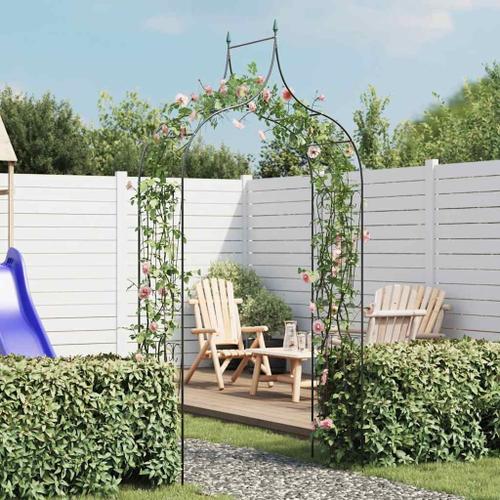 Vidaxl Arche De Jardin Design De Piquet Plantes Grimpantes Vert Foncé