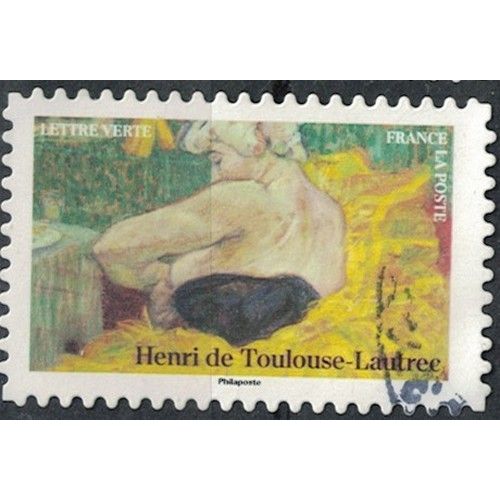 France 2024 Oblitéré Used Impressionnisme Musée D'orsay Henri De Toulouse Lautrec Clownesse Cha U Kao Y&t Fr 2402 Su