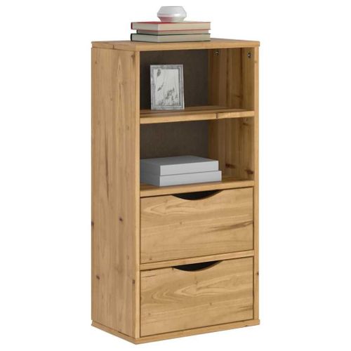 Vidaxl Armoire Latérale Avec Tiroirs Odda 40x24x79 Cm Bois Massif Pin