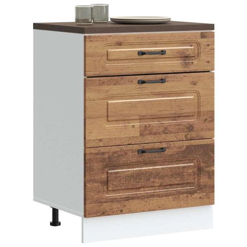 Vidaxl Armoire De Cuisine Kalmar Vieux Bois Bois D'ingénierie