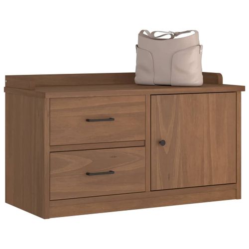 Vidaxl Banc De Couloir Sandnes 87x40x50 Cm Bois De Pin Massif