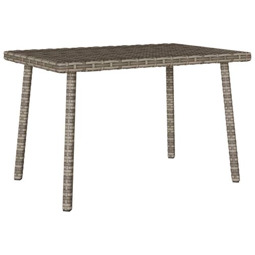 Vidaxl Table Basse De Jardin Rectangulaire Gris 60x40x37 Cm Rotin