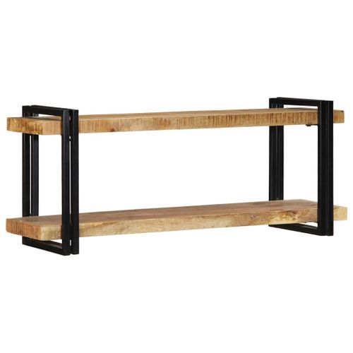 Vidaxl Étagère Murale 110x33x45 Cm Bois De Manguier Massif Brut
