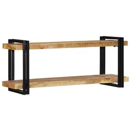 Vidaxl Étagère Murale 110x33x45 Cm Bois De Manguier Massif Brut