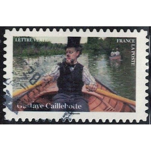 France 2024 Oblitéré Used Impressionnisme Musée D'orsay Gustave Caillebotte Partie De Bateau Su