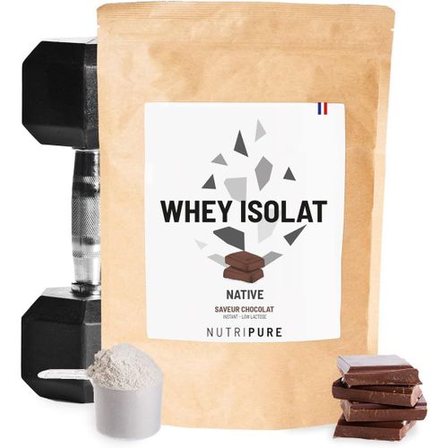 Nutripure - Whey Isolat Native En Poudre - Saveur Chocolat - 750g 