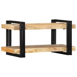 Vidaxl Étagère Murale 70x33x35 Cm Bois De Manguier Massif Brut