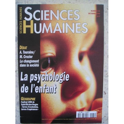 Sciences Humaines N° 65 : La Psychologie De L'enfant