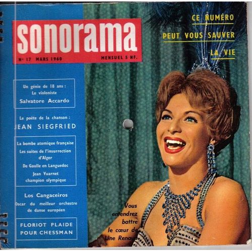Sonorama  N° 17 : Line Renaud, Salvatore Accardo, Jean Siegfried, De Gaulle, Jean Vuarnet, Los Cangaceiros