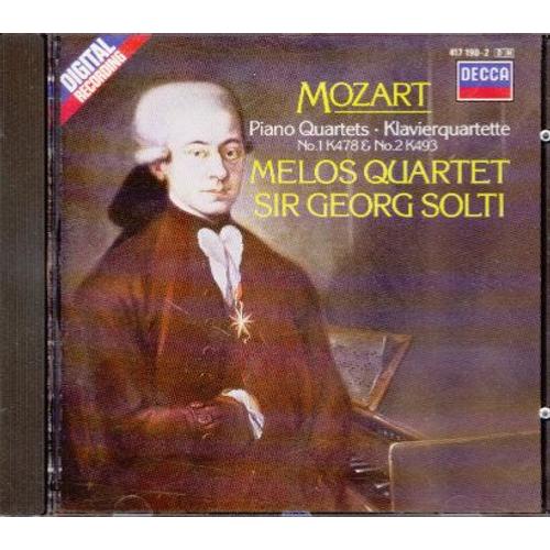 Piano Quartets N°1 K478 & N°2 K493 - Melos Quartet