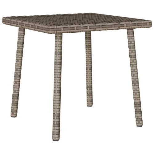 Vidaxl Table Basse De Jardin Rectangulaire Gris 40x40x37 Cm Rotin