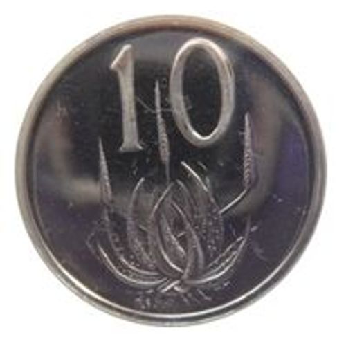 Pièce 10 Cents Afrique Du Sud - 1970