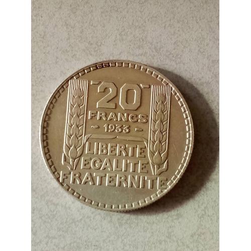 Pièce Française - 20 Francs Turin - 1933 - Rameaux Longs