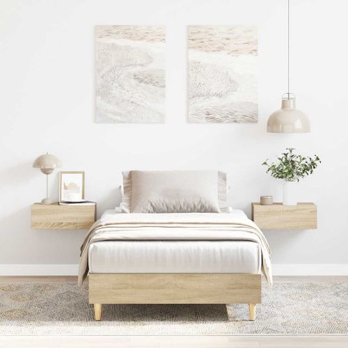Vidaxl Cadre De Lit Sans Matelas Chêne Sonoma 90x190 Cm
