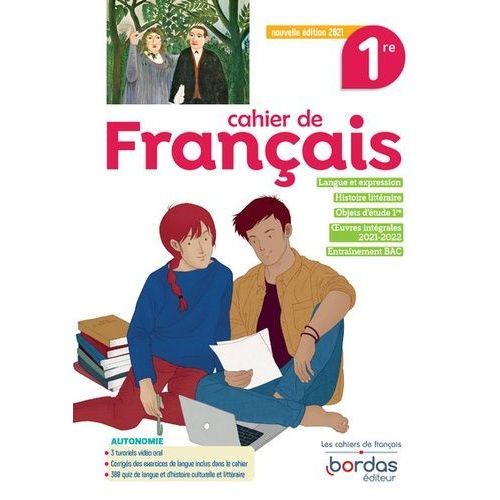 Cahier De Français 1re - Cahier D'exercices