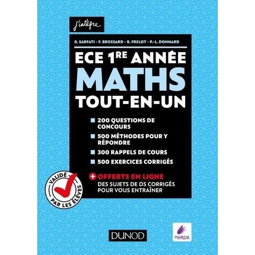 Mathématiques Ece 1re Année - Tout-En-Un