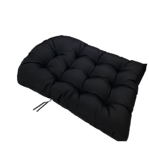 Suspendu Hamac Chaise Coussins, Imperméable Siège De Chaise Rembourrage Pour Patio Jardin, Balançoire Panier Suspendu Coussin De Siege, 90*120cm,Noir, 1 Pièce