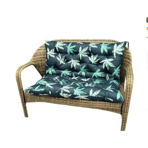 Coussins Pour Extérieur Et Intérieur Coussin D?Assise 150x100x8cm?Garden Factory Coussins Pour Coussins Palette, Coussins Pour Meubles En Palette ,Feuilles Vertes, 1 Pièce