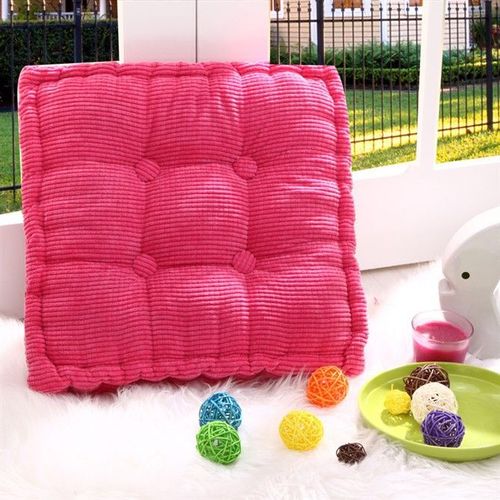 Coussins De Chaise De Jardin/Coussin De Siège De Jardin En Polyester (50*50cm,Rose Rouge, 1 Pièce)