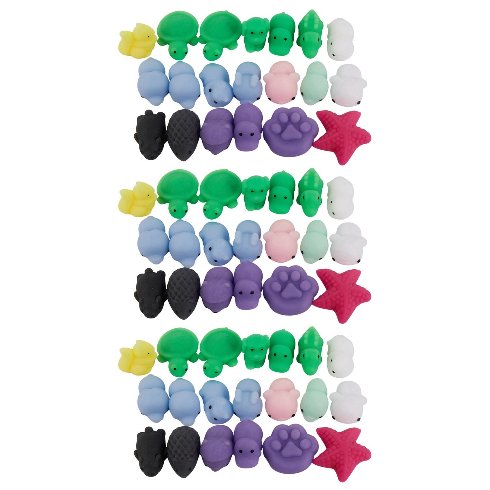 60pcs Mini Jouet A Ecraser Jouet Anti-Stress De Pression De ...