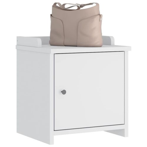 Vidaxl Banc De Couloir Sandnes Blanc 45x40x50 Cm Bois De Pin Massif