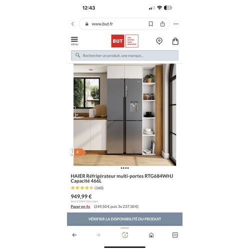 Frigo américain Haier