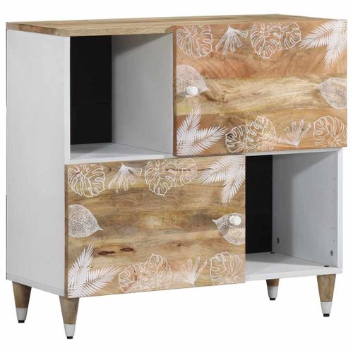 Vidaxl Buffet 80x33,5x75 Cm Bois Massif De Manguier