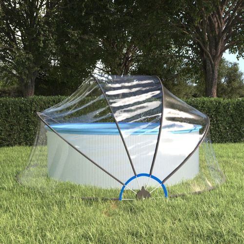 vidaXL Dôme de piscine rond 315x158 cm PVC