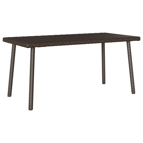 Vidaxl Table Basse De Jardin Rectangulaire Marron 40x40x37 Cm Rotin