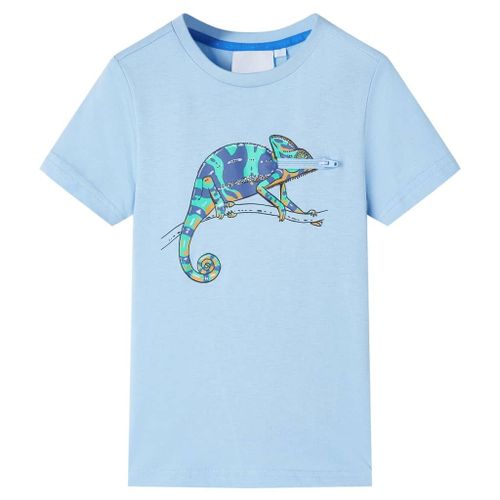 T-Shirt Pour Enfants Avec Manches Courtes Bleu Clair 140