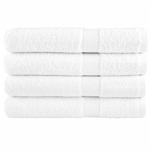 vidaXL Serviettes de sauna de qualité supérieure SOLUND 4 pcs blanc