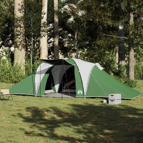 Tente Familiale À Dôme 6 Personnes Vert Imperméable