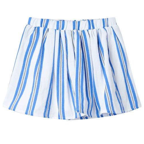 Jupe Pour Enfants Bleu Cobalt Et Blanc 140