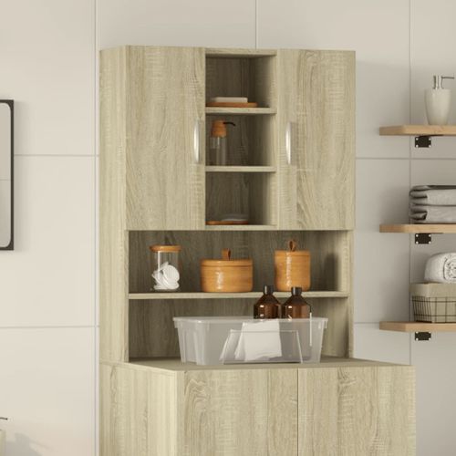 vidaXL Meuble pour machine à laver Chêne sonoma 70,5x24x90 cm