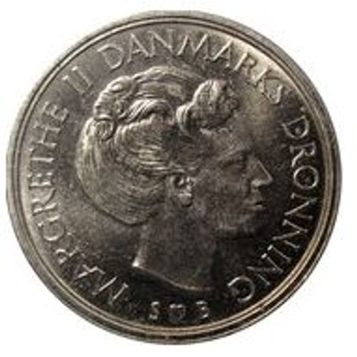 Pièce 1 Krone Danemark - 1977 Margrethe Ii