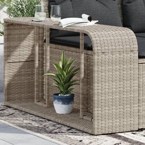 Vidaxl Étagères De Rangement 2 Pcs Gris Clair Résine Tressée