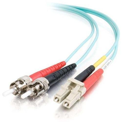C2G LC-ST 10Gb 50/125 OM3 Duplex Multimode PVC Fiber Optic Cable (LSZH) - Câble réseau - ST multi-mode (M) pour LC multi-mode (M) - 5 m - fibre optique - 50 / 125 microns - OM3 - sans halogène -...