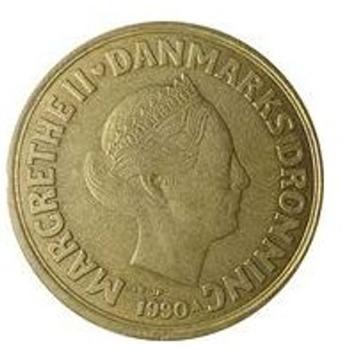 Pièce 20 Kroner Danemark - 1990 Margrethe Ii