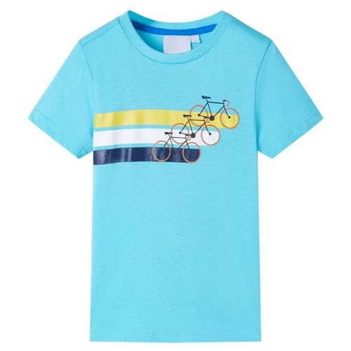 T-Shirt Pour Enfants Avec Manches Courtes Aqua 140