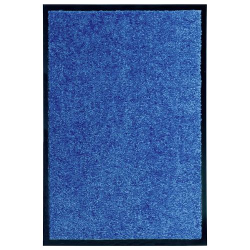 Paillasson Lavable Bleu 40x60 Cm