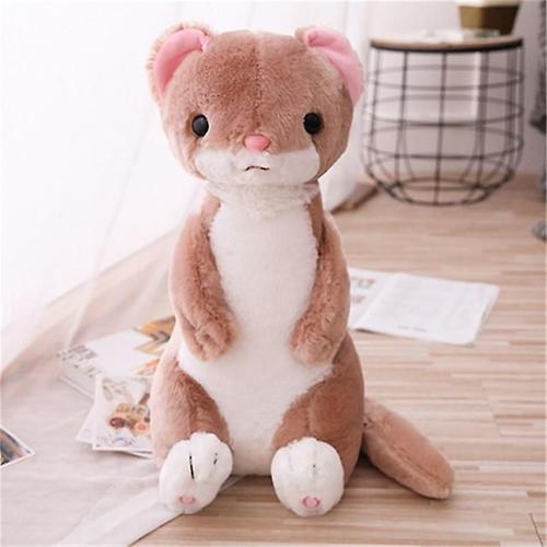 Mignon Assis Belette Peluche Peluche Pluszaki Jouets Mignon Furet Poupée Mignon Enfant Réconfortant Poupées Doux Bébé Chambre Jouet Décoration De La Maison